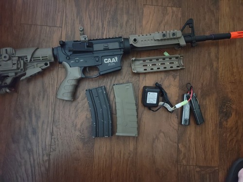 airsoft m4 rifle electric color tan | eBay