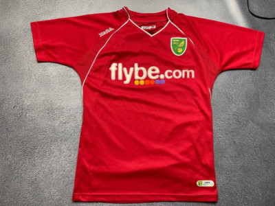 Norwich 2007/2008 Xara Away Fußballtrikot Größe S