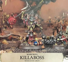 Warhammer Age of Sigmar Orruks Dominion Kruleboyz Killaboss with Stab Grot NOS