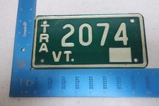 Vermont License Plate Tag 1969 69 VT Trailer 2074