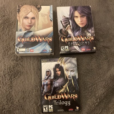 Guild Wars PC 2005 mini box game, Guild Wars Factions & Guild Wars Trilogy Lot