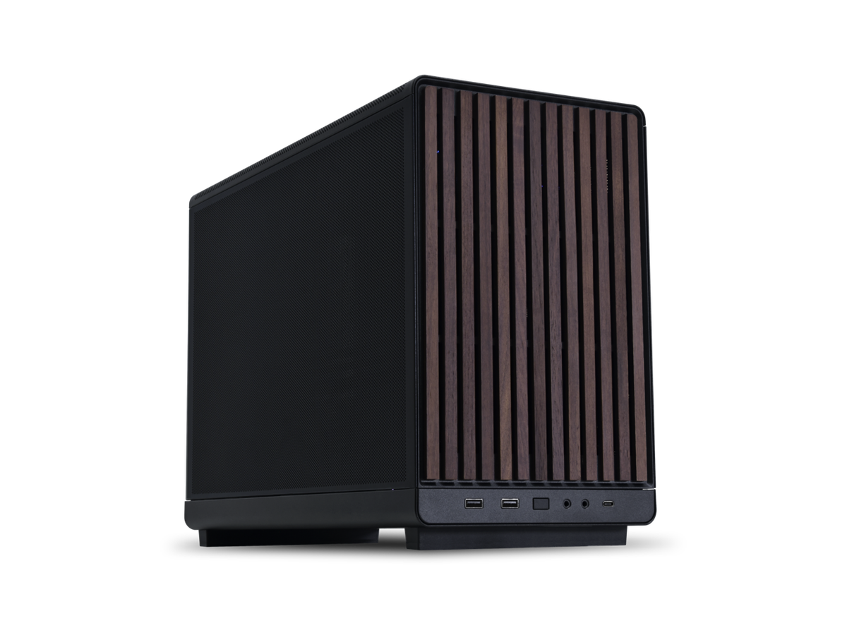 LIAN LI A3- mATX-WD Black Wood front panel SPCC M-ATX / ITX