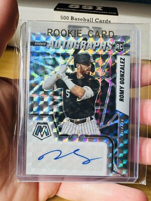 ROMY GONZALEZ CHICAGO WHITE SOX 2022 PANINI MOSAIC ROOKIE AUTOGRAPHS #RAM-RG RC