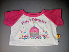 Build-A-Bear Happy Birthday Pink T-Shirt BAB Outfit Party Top