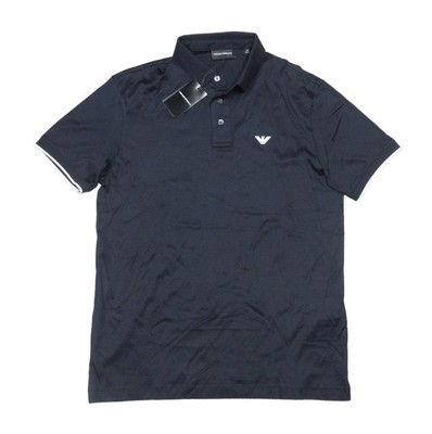 Emporio Armani Men's Blue Navy Short Sleeve Polo Shirt M | eBay
