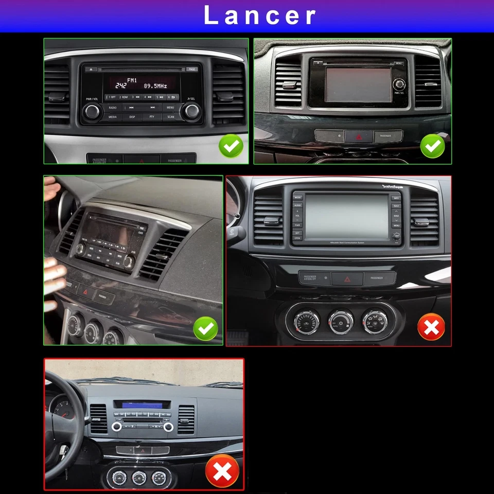 For 2012-2017 Mitsubishi Lancer Android 15 Carplay Car Stereo Radio GPS WIFI BT - Image 2 of 4