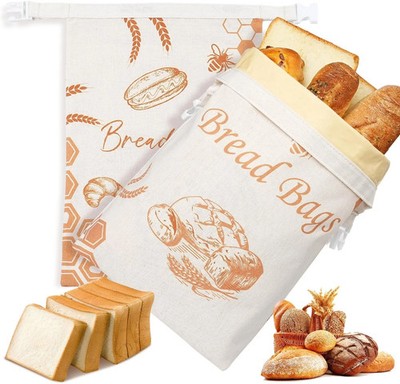 Beeswax Bread Bags for Sourdough(2 Pack), Wax Bread Bags for Homemade Bread, Bee