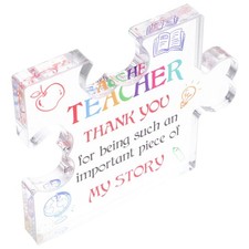  Panneau de Table en acrylique, décor de bureau, pièce de Puzzle en acrylique,