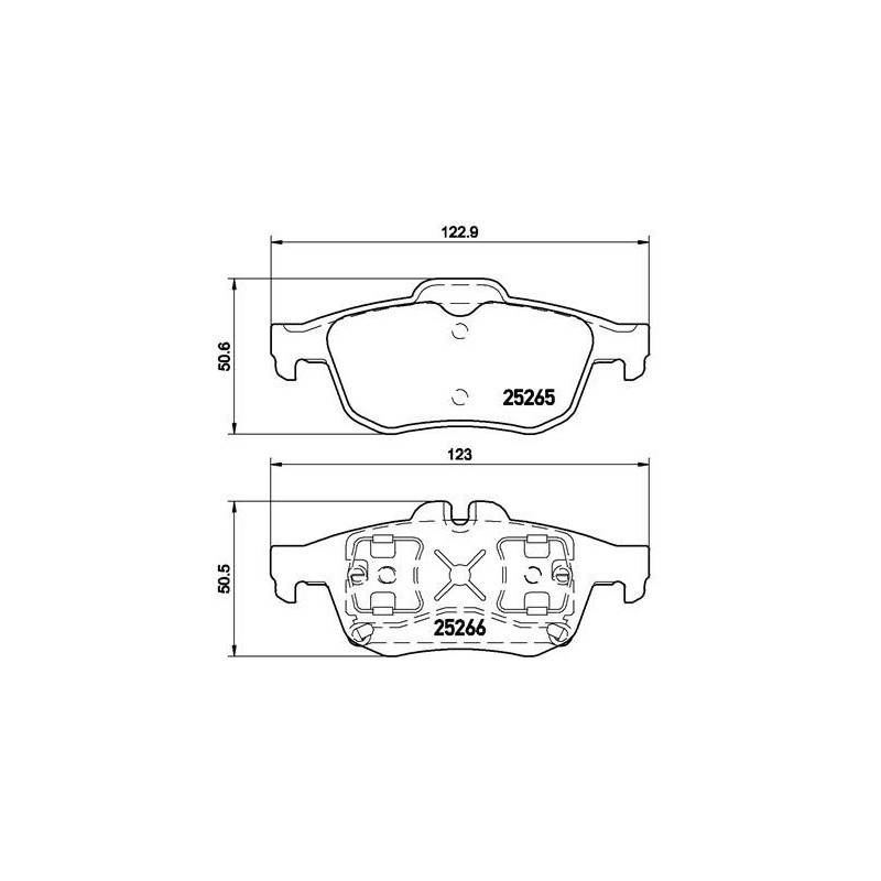 BREMBO P 68 057 Brake Pads Set Rear for Renault Talisman Latitude