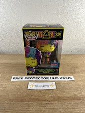 Jimi Hendrix Blacklight Funko Pop #239 NYCC 2021 Vaulted NEAR MINT