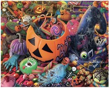 1000 Piece Halloween Spooky Jigsaw Puzzle Autumn Party Game Wall Decor