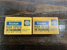 Vintage Lot Of 2 Kodak High Speed Ektachrome Color Film EHB135-36 Expired 1975