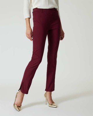 Hose rot 18 Damen Bengalinhose mit Schlitzen burgund (36) UVP: 59,99  F154