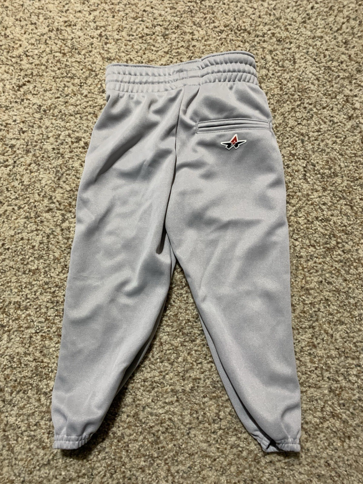 Alleson Athletic Youth Baseball Pants With Back Pocket Sz. YXS NEW Gray