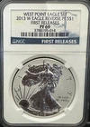 2013-W Reverse Proof American Silver Eagle First Releases NGC PF69