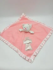 Baby Boom Pink Bear Lovey Security Blanket Cross Christian Jesus Kids Toy