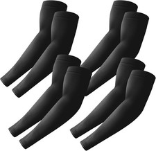 UV Protection Arm Sleeves Cooling Compression 4 Pairs UPF 50 Tattoo