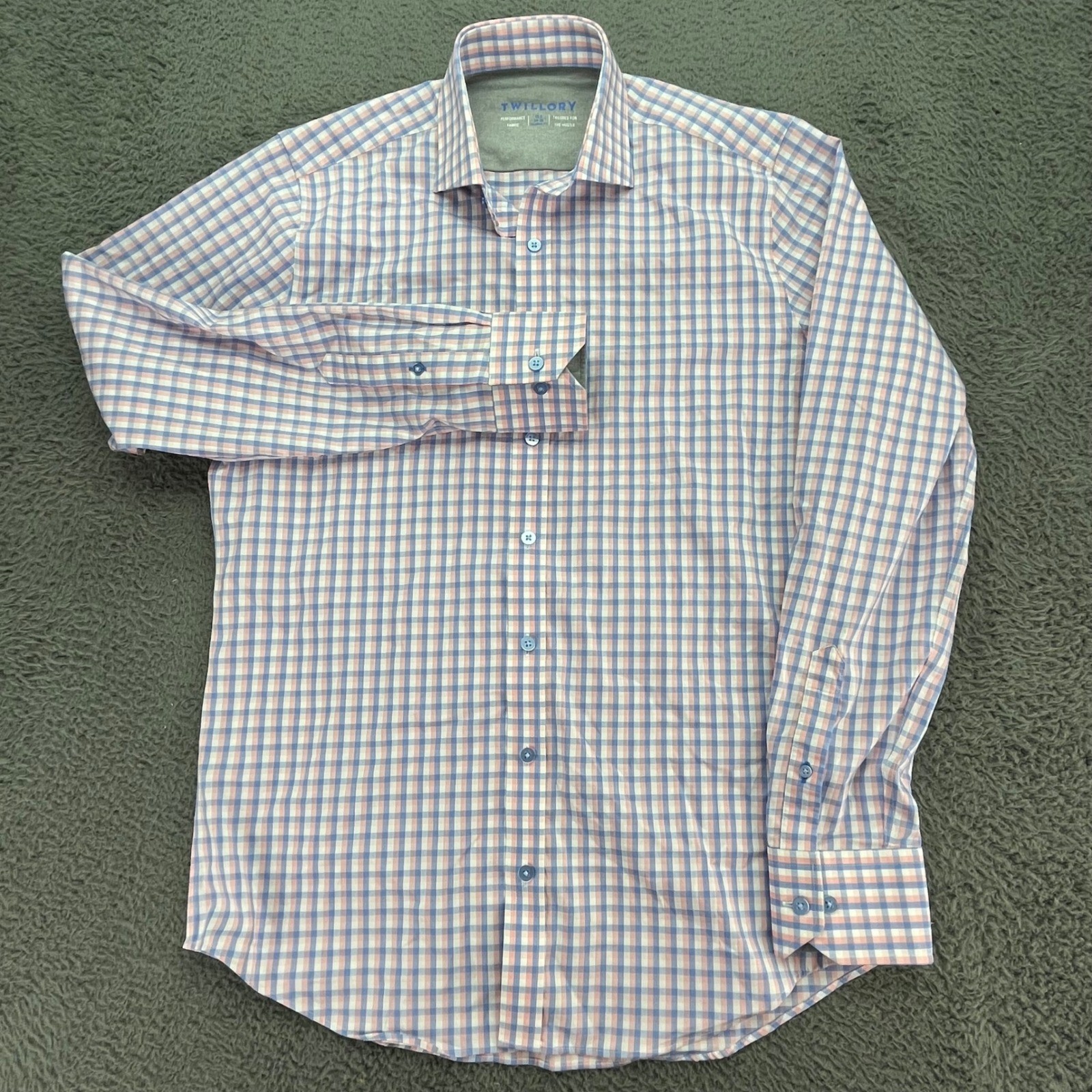 TWILLORY Performance Fabric Button Down Shirt Pin… - image 3