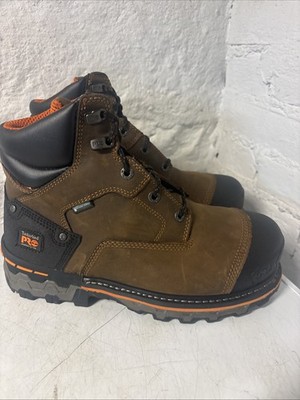 NEW! Timberland PRO Mens 92615 Brown Boondock 6'' Comp Toe Waterproof Boot 9 W