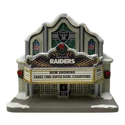 Hawthorne Village Oakland Raiders Theater Christmas Village Building A2157 NFL