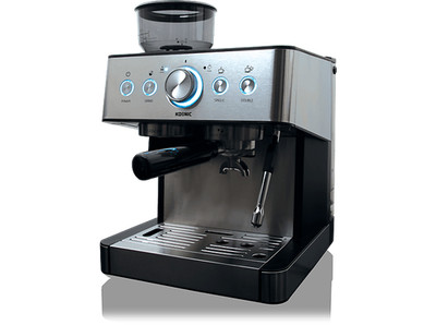 KOENIC KEM 21524 M Espressomaschine Edelstahl/Schwarz Versandkostenfrei