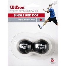 Wilson Staff Squashbälle Rot 2er Pack Squash 2 Ball Set
