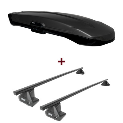 Dachbox Thule + Dachträger für Isuzu D-Max 2WD III Typ TFR / TFS set top