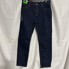 NWT Tommy Hilfiger Jeans Straight Dk Blue Denim Adjustable Waist Boys Slim 16