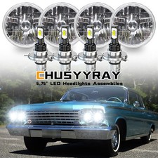 For Chevy Impala Bel Air 1962-1975 5.75 Inch 5-34 Led Headlights Hilo Beam Us