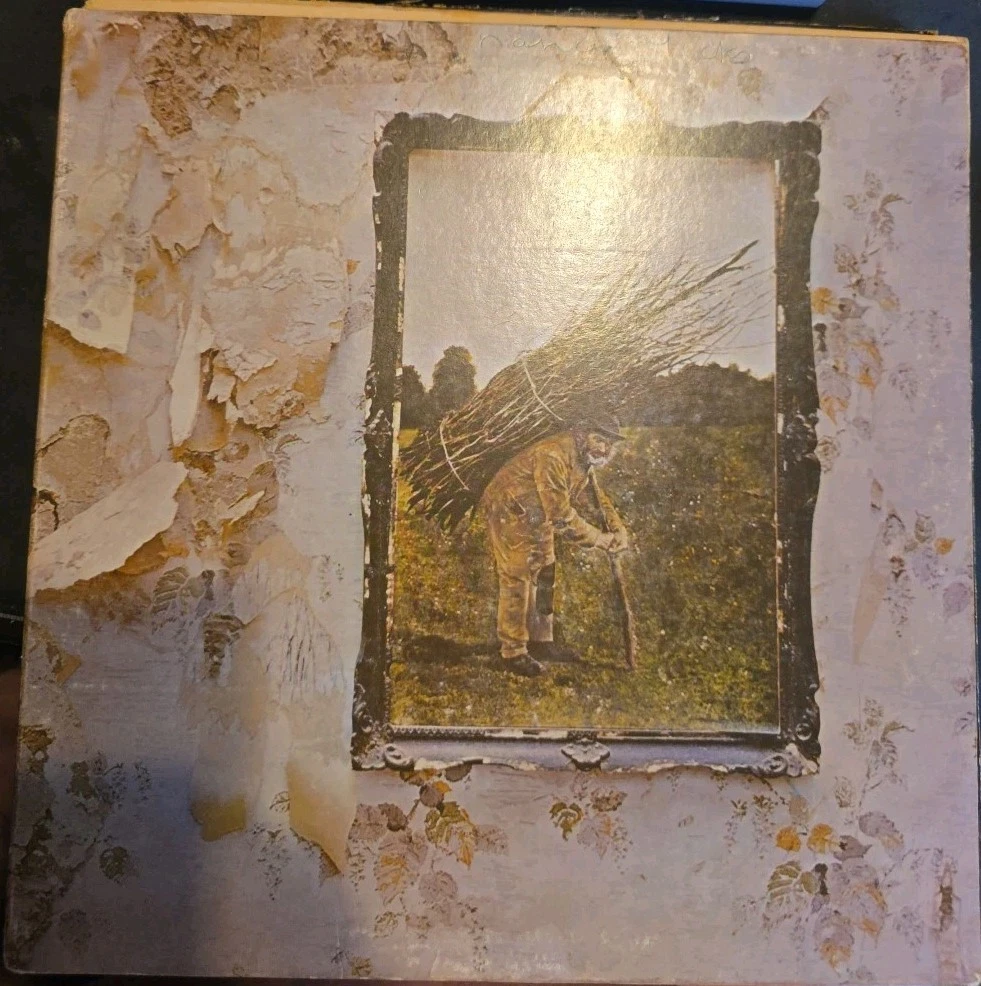 レコード 逆羽根 LED ZEPPELIN Ⅳ UKオリジナルPorky Pecko