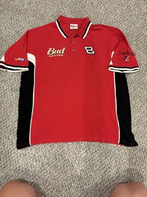Budweiser Racing Shirt Polo Mens 2XL NASCAR Dale Earnhardt Jr 8 Chase NASCAR
