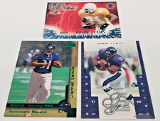 3 Jamal Lewis cards 2 Rookie Cards Tennessee Volunteers Baltimore Ravens