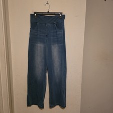 A New Day Blue High-Rise Pull-On stretchy Waist Women's Pants Size Medium