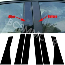 Fit For Jeep Grand Cherokee 2011-2021 Car Pillar Post Cover Door Window Trim 6pc