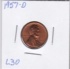 1957-D Lincoln Cent L30