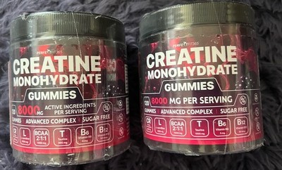 X2 Perfect Fit 365 Creatine Monohydrate Gummies 8000mg Berry Mix 120ct Exp 3/27