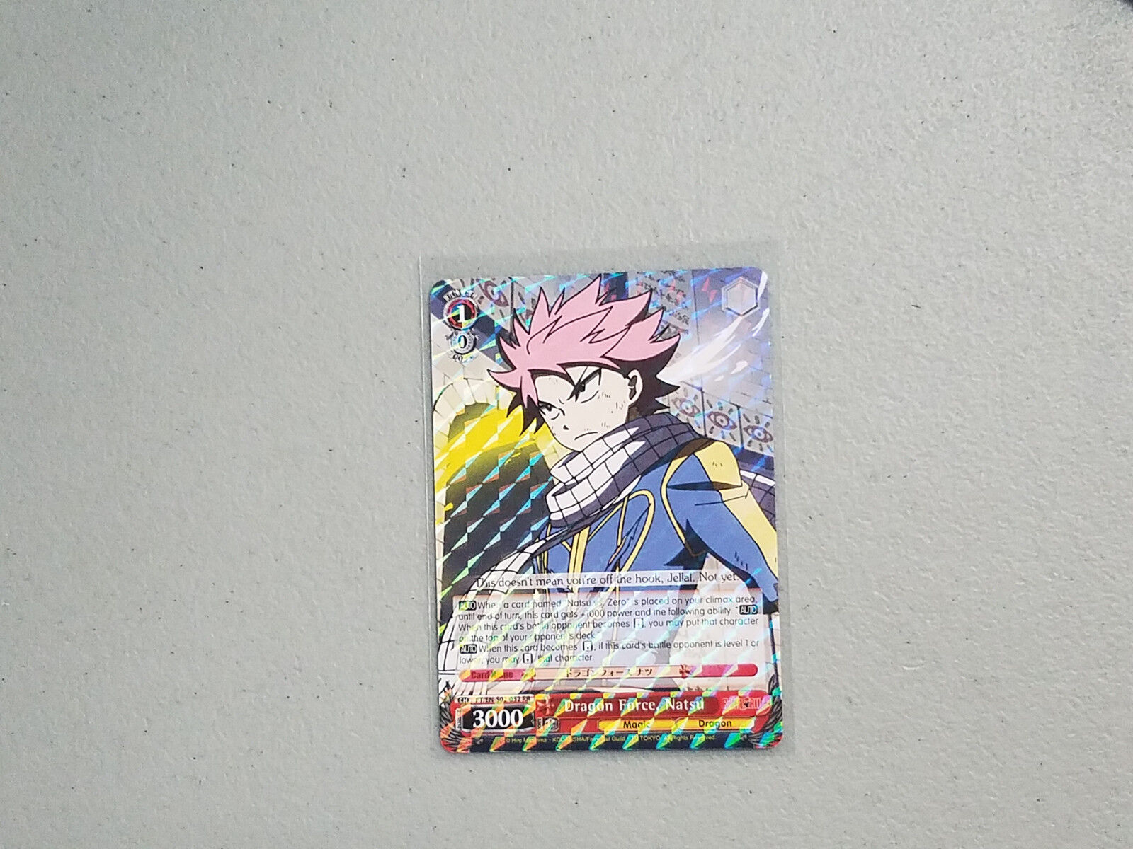 Weiss WeiB Schwarz Fairy Tail Dragon Force, Natsu FT/EN-S02-052 RR