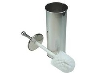 STAINLESS STEEL PLASTIC CERAMIC TOILET BRUSH AND HOLDER FREE STANDING BATHROOM