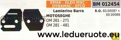 5000087 LAMIERINO BARRA MOTOSEGA EMAK EFCO OLEOMAC 251 350