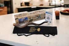 KOSHER KUDU SHOFAR Horn Polished 28-30" Israel w/Bag Box Odor Guide Jewish