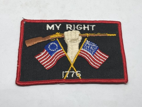 Rare Vintage MY RIGHT 1776-1976 FIREARMS GUN PATCH | eBay