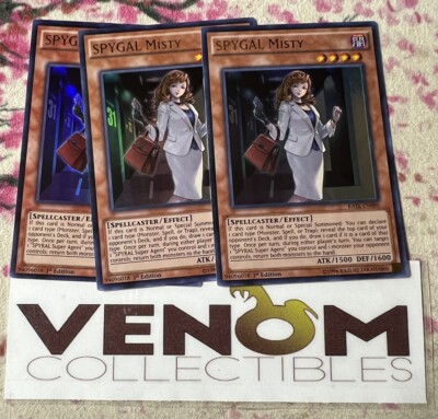 3x (M/NM) - SPYGAL Misty - RATE-EN086 - Ultra Rare - 1st Edition YuGiOh