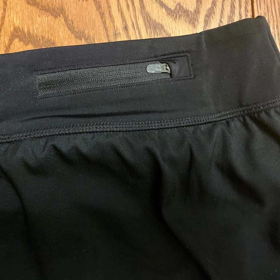 NIKE Black Swim Suit Skirt Skort Split Wrap Skort (Skirt with Briefs) Women's XL - Image 4 of 4