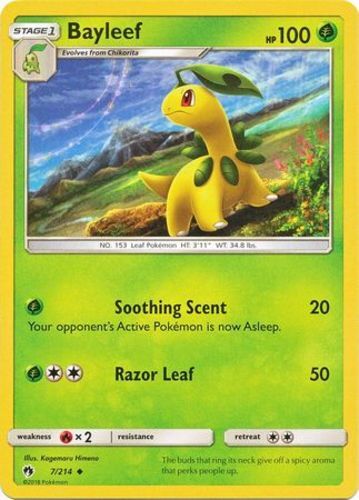 MP Bayleef 7/214 Reverse Holo Uncommon Pokemon Lost Thunder | eBay