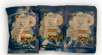 Lot of 3 Herbal Essences Bio Renew Argan Oil Repairing Hair Mask 1.7 oz NEW NIP