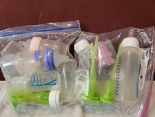 Lot of Assorted Baby Bottles and Pieces - Dr Browns and Others