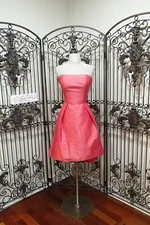 SR420 D580 SZ 8 PEACH $220  FORMAL PARTY BRIDESMAID  GOWN  DRESS