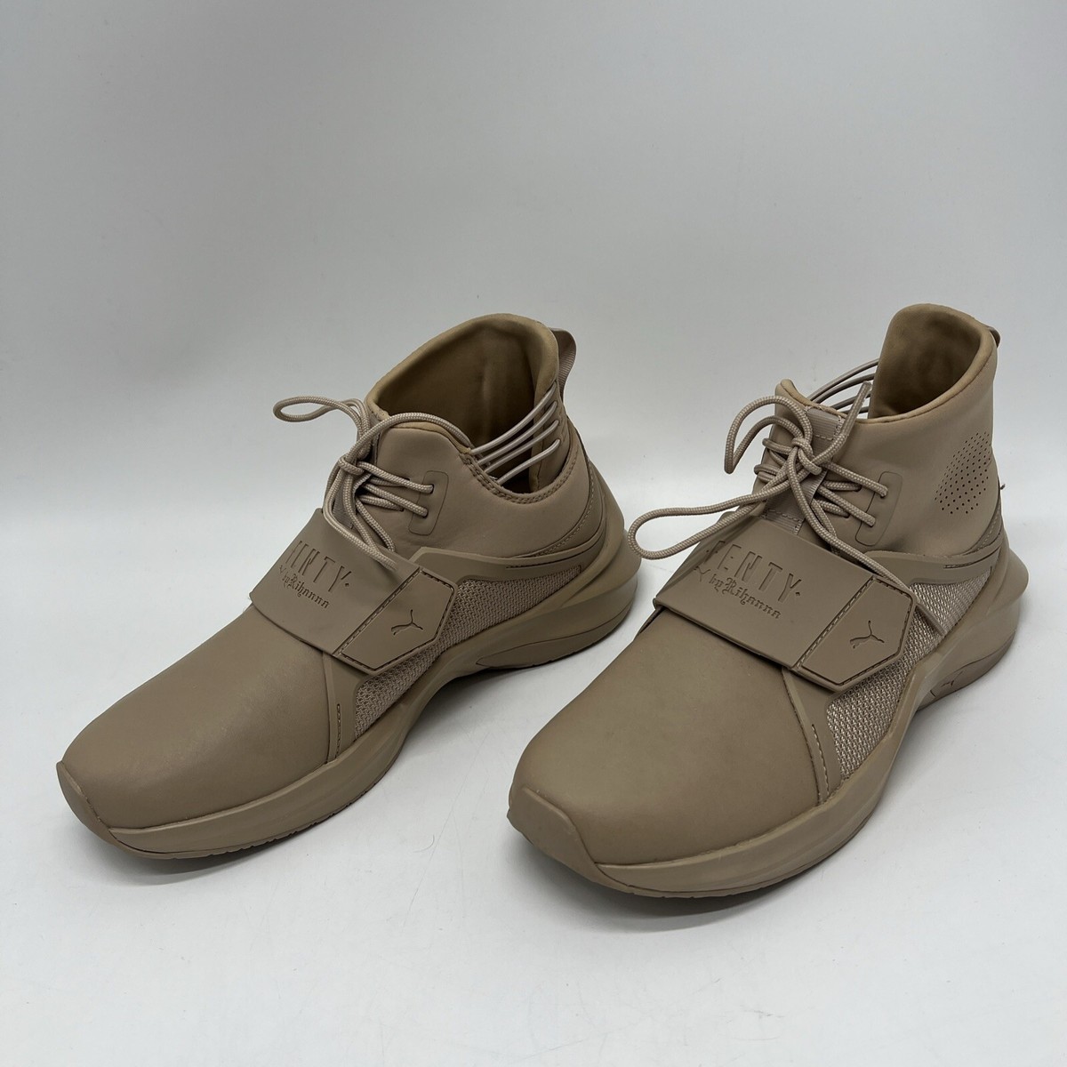 HOT ! Fenty Trainer Puma Rihanna Fenty Mujer 2014 PUMA Fenty X Trainer Hi  Sesame Size Womens