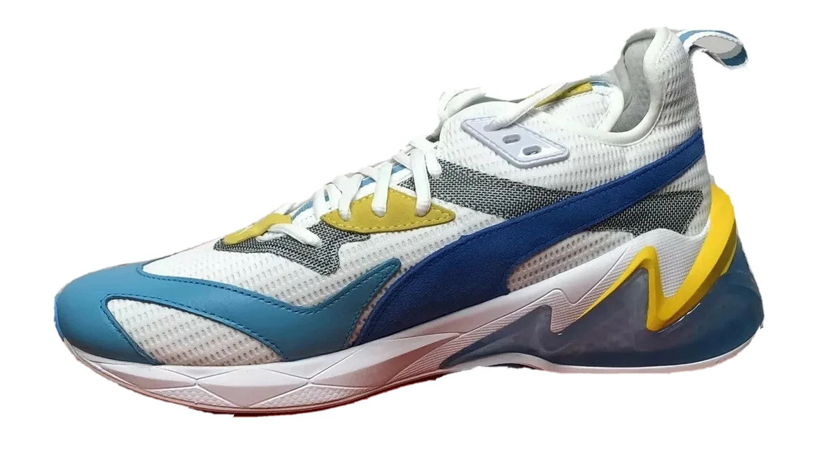 Sneakers da allenamento Puma LQDCELL Orgin uomo taglia 10 192862 01 bianco blu giallo
