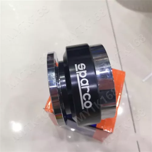 Sparco Steering Wheel Quick Release Hub Adapter Snap Boss Kit Booster pads Black - Bild 3 von 6